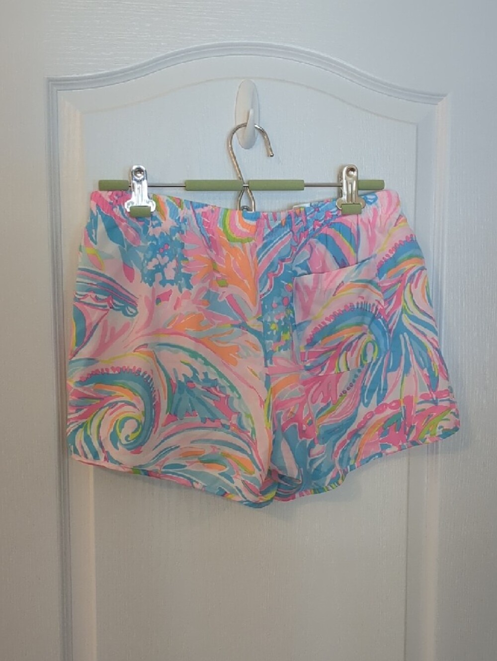 Lilly Pulitzer Multicolor Tropical Shorts - Pink, Aqua & Lime - Picture 2 of 5